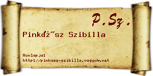 Pinkász Szibilla névjegykártya